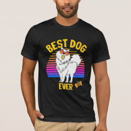 Camiseta Mejor retro de perro de Pomerania
