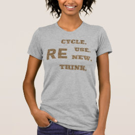 Camiseta mejor reutilización del ciclo del día de la Tierra