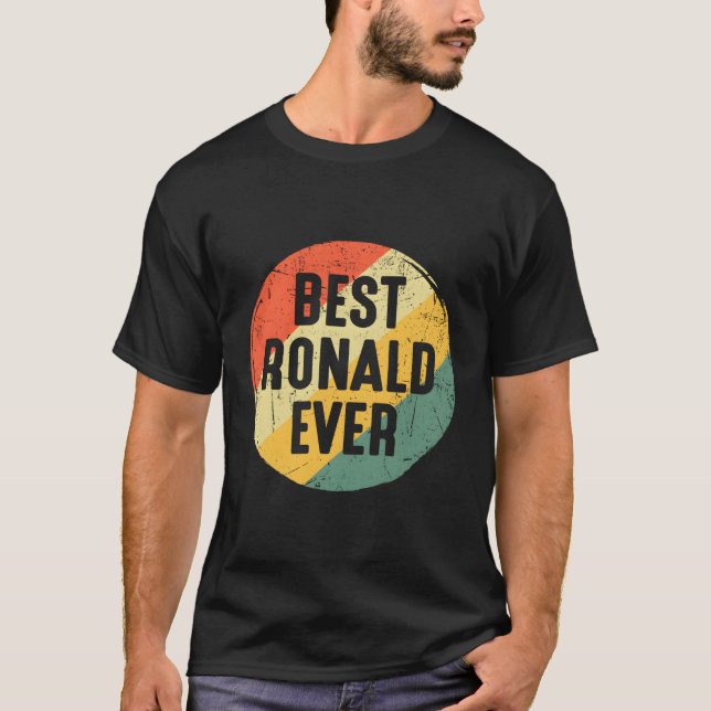 Camiseta Mejor Ronald De La Historia Para Ronald Name (Anverso)
