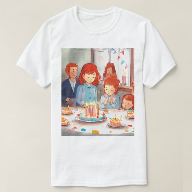 Camiseta Mejor ropa de ropa de cumpleaños para todos en uno (Diseño del anverso)