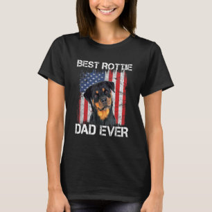 Camiseta Mejor Rottie Dad American Flag 4 De Julio Rottweil