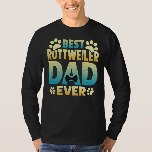 Camiseta Mejor Rottweiler Dad (Anverso)