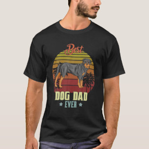 Camiseta Mejor Rottweiler Dad Ever Daddy Dog Lover Dueño