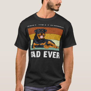 Camiseta Mejor Rottweiler Dad Ever Vintage Cute Rottweile