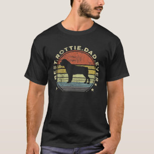 Camiseta Mejor Rottweiler Papá Perro Rottie Papi Retro Vi