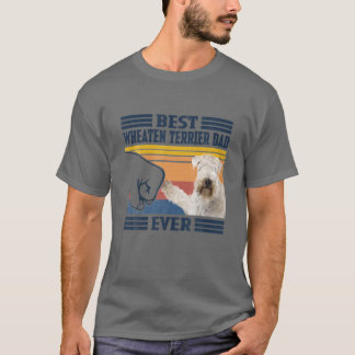 Camiseta Mejor Rueda Cubierta Suave Terrier Papá Vintage