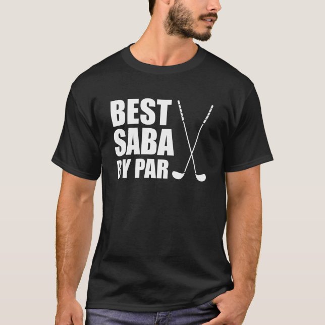 Camiseta Mejor Saba Del Abuelo Judío Par Golfer Pun (Anverso)