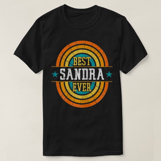 Camiseta Mejor Sandra Cada Vez Gracioso Nombre Sandra (Diseño del anverso)