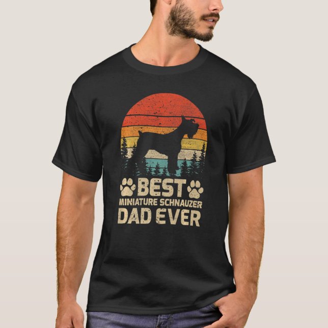 Camiseta Mejor Schnauzer Dad Ev (Anverso)