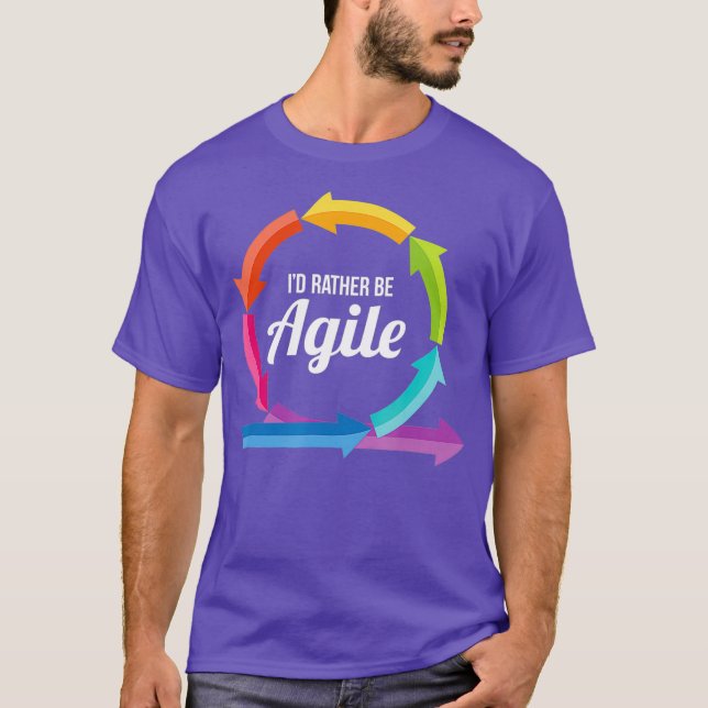 Camiseta Mejor sea diseño ágil para los másters de proyecto (Anverso)