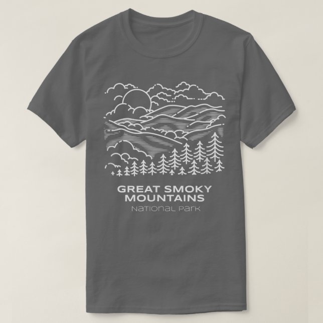 Camiseta Mejor Senderismo por el Parque Nacional de las Mon (Diseño del anverso)