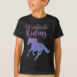 Camiseta Mejor Sería Montar Caballos A Caballo Ri Ecuestre