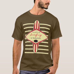 Camiseta Mejor sería navegar en Teahupoo Retro Print