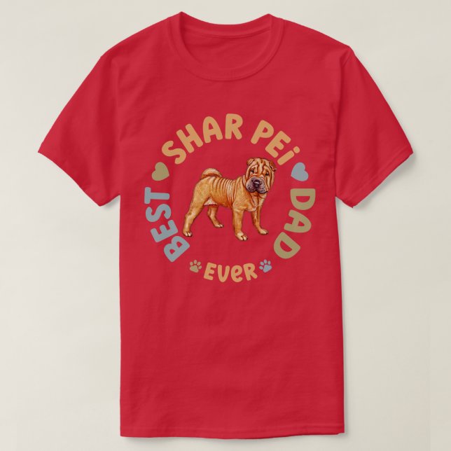Camiseta Mejor Shar Pei Dad (Diseño del anverso)