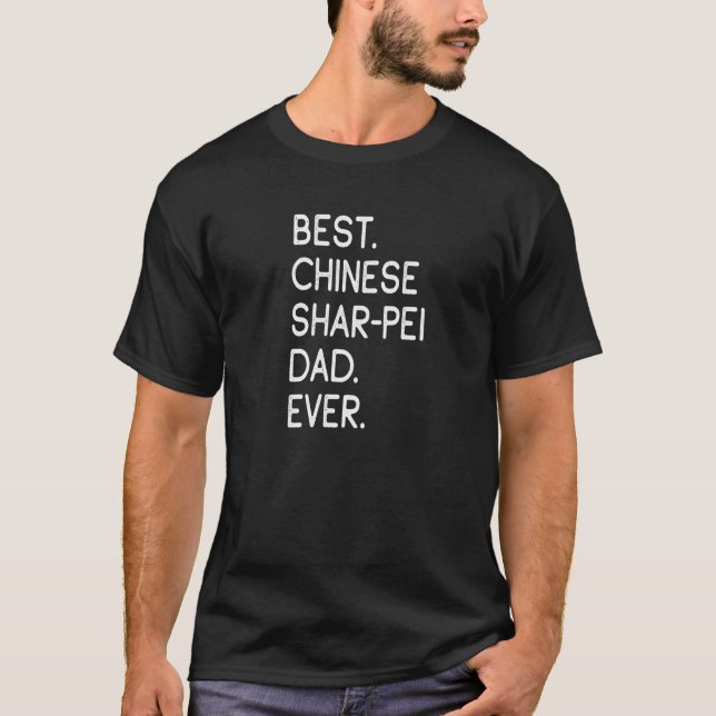 Camiseta Mejor Shar Pei Papá Chino (Anverso)