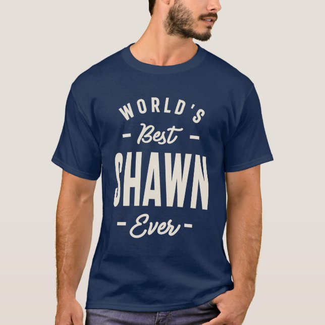 Camiseta Mejor Shawn del Mundo - Shawn Name (Anverso)
