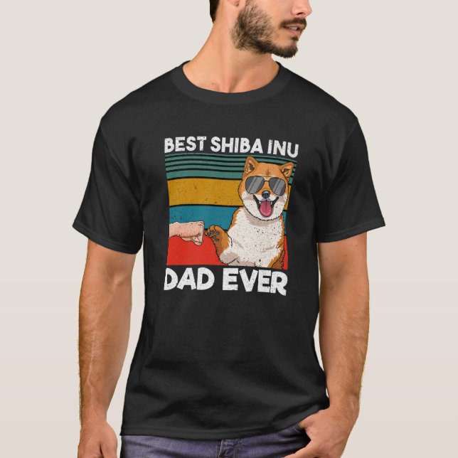 Camiseta Mejor Shiba Inu Papá Perro Papá Puño Prima (Anverso)