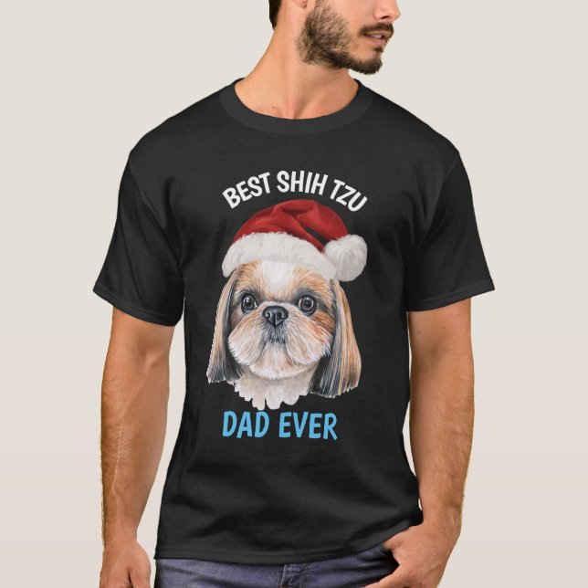 Camiseta Mejor Shih Tzu Dad T-Shirt (Anverso)