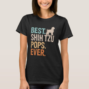 Camiseta Mejor Shih Tzu Pops Nunca Perro Lover Abuelo Graci