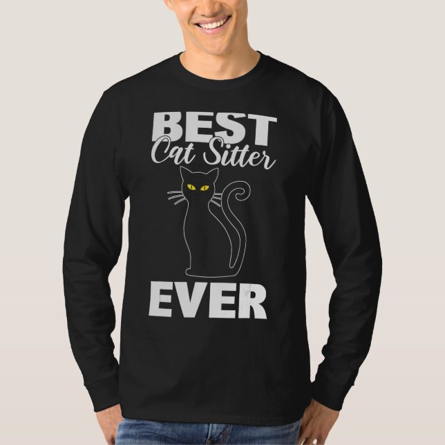 Camiseta Mejor sitio para gatos Mascota profesional de todo (Anverso)