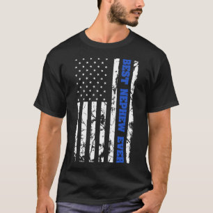 Camiseta Mejor sobrino de la familia patriótica bandera de