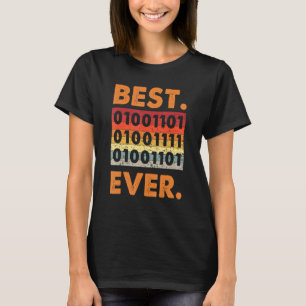 Camiseta Mejor software para desarrolladores de código bina