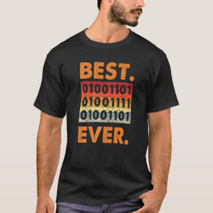 Camiseta Mejor software para desarrolladores de código bina