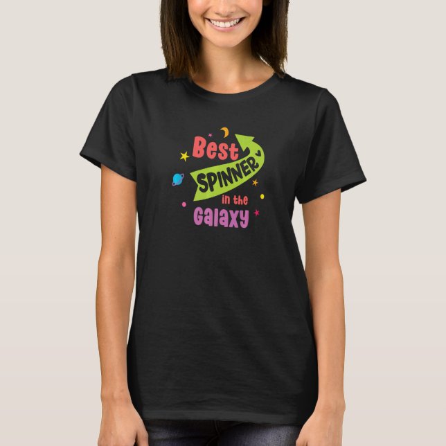 Camiseta Mejor Spinner En El Controlador Galaxy Cute Para M (Anverso)
