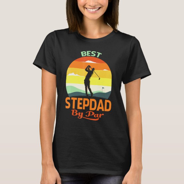 Camiseta Mejor Stepdad De Par Fathers Day Golf (Anverso)