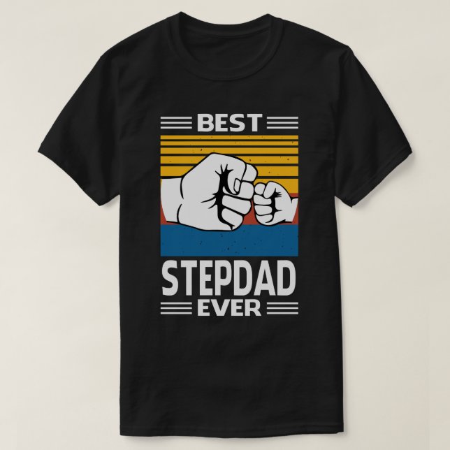 Camiseta Mejor STEPDAD Día del Padre Vintage (Diseño del anverso)