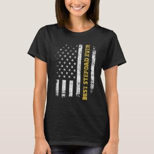 Camiseta Mejor Stepdad EEUU Pabellón estadounidense Bo