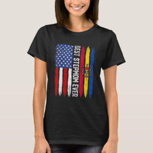 Camiseta Mejor Stephom del Día de la Madre Moldavia Bandera