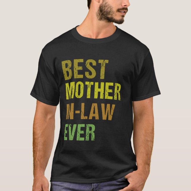 Camiseta Mejor suegra de familia divertida (Anverso)