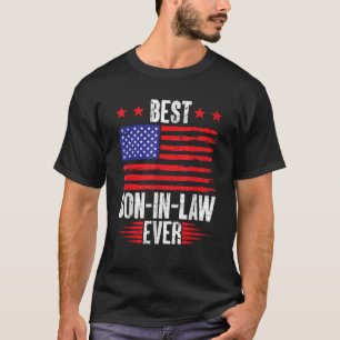 Camiseta Mejor suegra de la bandera estadounidense