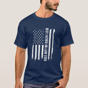 Camiseta Mejor suegro de la Bandera Estadounidense