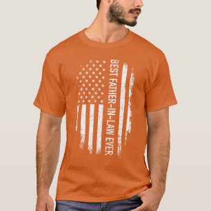 Camiseta Mejor suegro jamás bandera vintage estadounidense