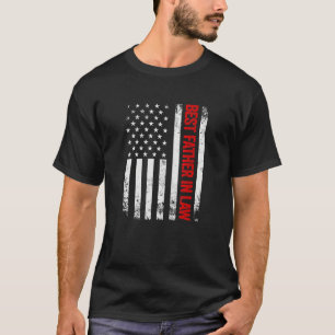Camiseta Mejor suegro vintage bandera americana Día del pad