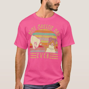 Camiseta Mejor Sunset Retro Vintage de Sheltie Dad 