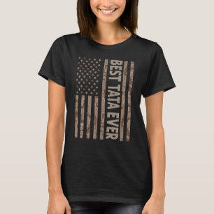 Camiseta Mejor Tata de la historia de la bandera estadounid