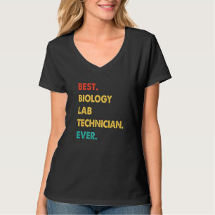 Camiseta Mejor Técnico De Laboratorio De Biología Retro