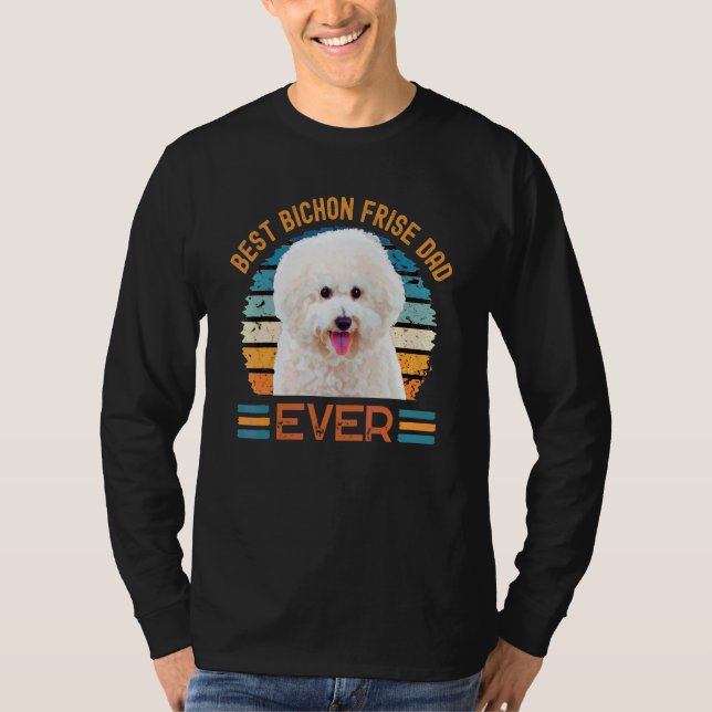 Camiseta Mejor Tee del Día del Padre de Bichon Frise Dad (Anverso)