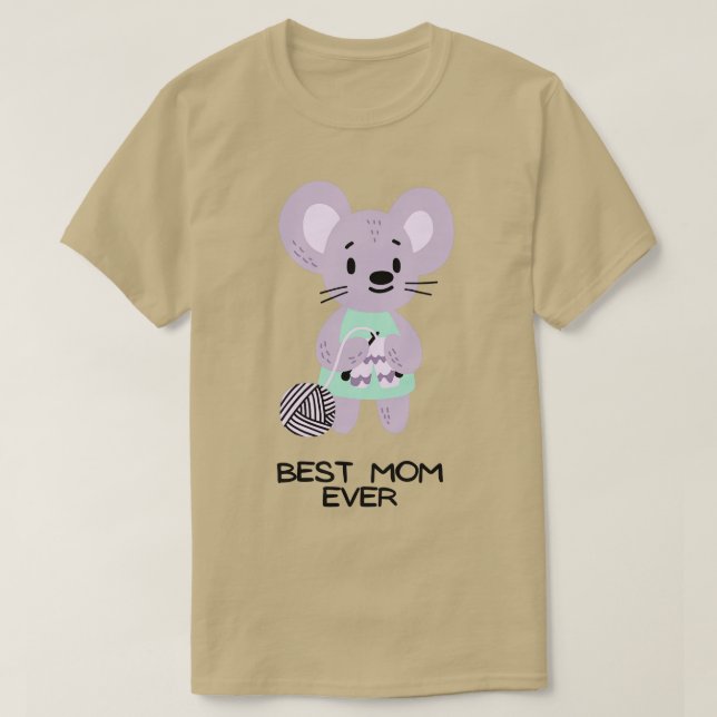 Camiseta mejor tejedora mamá jamás34 (Diseño del anverso)