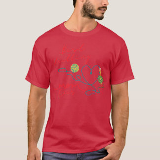 Camiseta mejor tejer a mamá jamás mamás diseño de amor