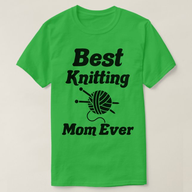 Camiseta mejor tejer a mamá nunca20 (Diseño del anverso)