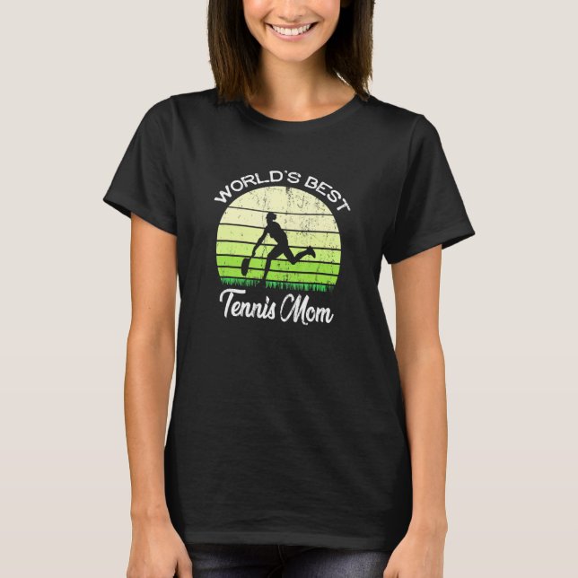 Camiseta Mejor Tenis Mamá Del Mundo Tenis (Anverso)