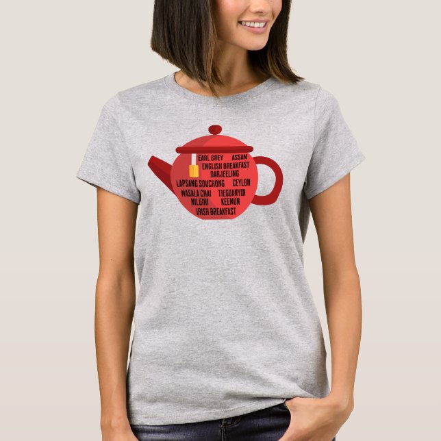 Camiseta Mejor tetera de Teas Negros (Anverso)