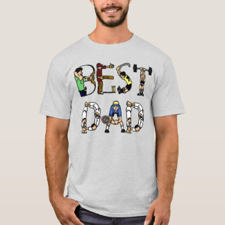 Camiseta Mejor texto de diversión para deportes de papá
