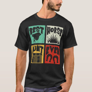 Camiseta Mejor tía de caballo lindo vintage retro jamás Gra
