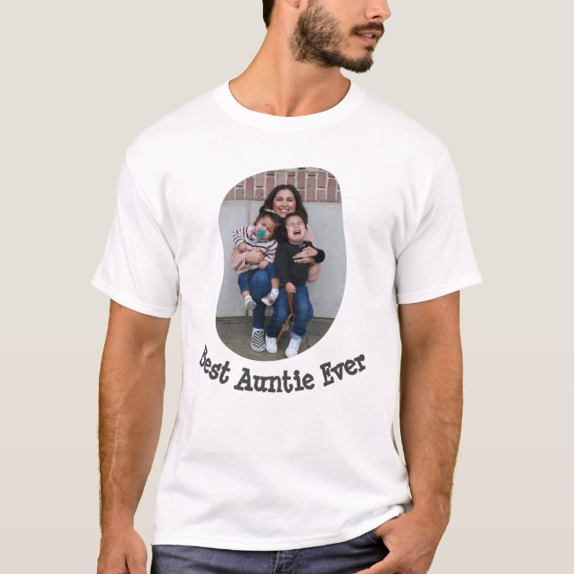 Camiseta Mejor tía Ever BAE subir tu foto familiar (Anverso)