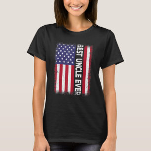 Camiseta Mejor tío Bandera Americana Patriótica EEUU
